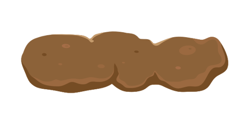 Poo 3 - Sausage shaped poo with cracks