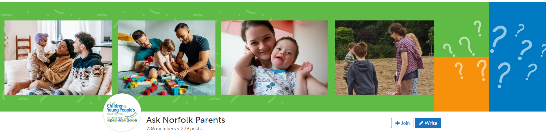 Ask Norfolk Parents community forum  banner