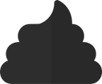 Black Poo Illustration - Image of a black poo